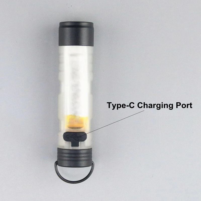 Mini Flashlight Outdoor Key Clip Cap Portable Led Lamp Long Endurance Emergency Relief Pocket Lighting Tool Rechargeable Small Torch