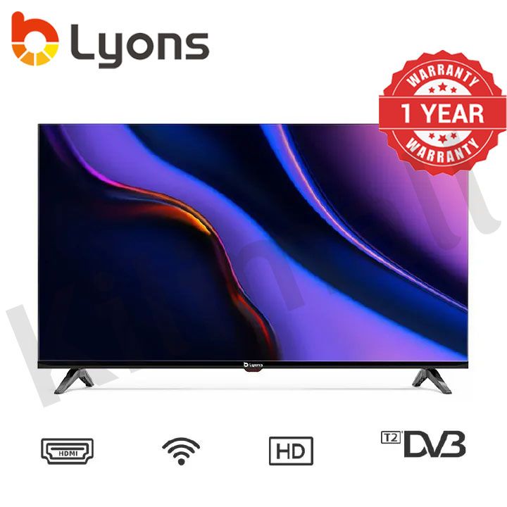 LYONS 43 Inch  Blutooth Frameless Smart TV HD with Netflix TV YouTube  Android  Energy Saving LES4304W Wide Visual Angle Television Tv leg/stands Television Smart TVS 1G+8G