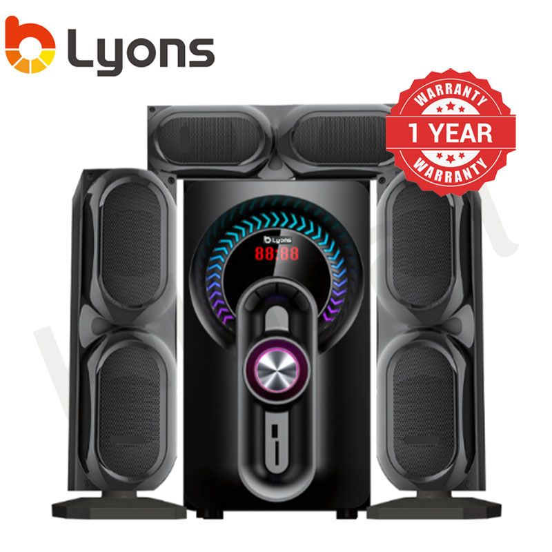 LYONS LYS3602 3.1CH Subwoofer woofer Home Theatre Multimedia Bluetooth Speaker System 1YR WRTY Built-In Powerful Amplifier Full Function Remote Control