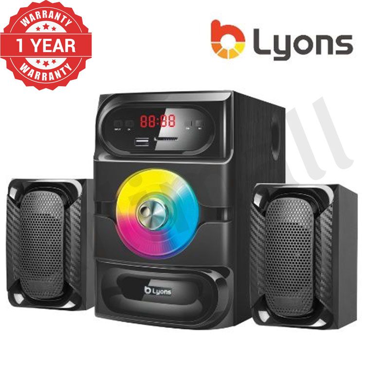 LYONS LYS2401 woofer speaker system Multimedia Speaker With Powerful Amplifier 18000 PMPO Output Power 25W+10W*2 Speaker System【HOT】