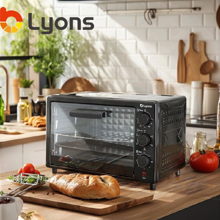 【HOT】LYONS 20L Electric Rotisserie Oven RO-2001 Electric Oven Grill with Grill Pan Kitchen Appliances Small Appliances
