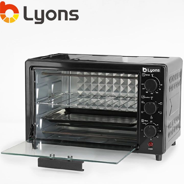 【HOT】LYONS 20L Electric Rotisserie Oven RO-2001 Electric Oven Grill with Grill Pan Kitchen Appliances Small Appliances
