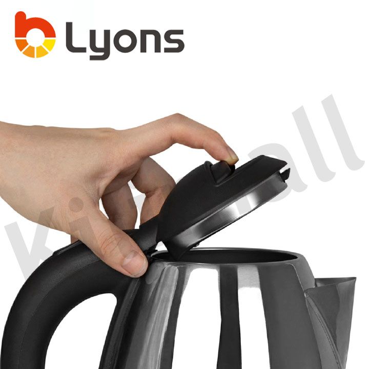 LYONS 1.8L/2.2L Cordless Stainless Steel Electric Kettle FK-0324/FK-0301/FK-0325/FK-0323 Silver - 1.8L