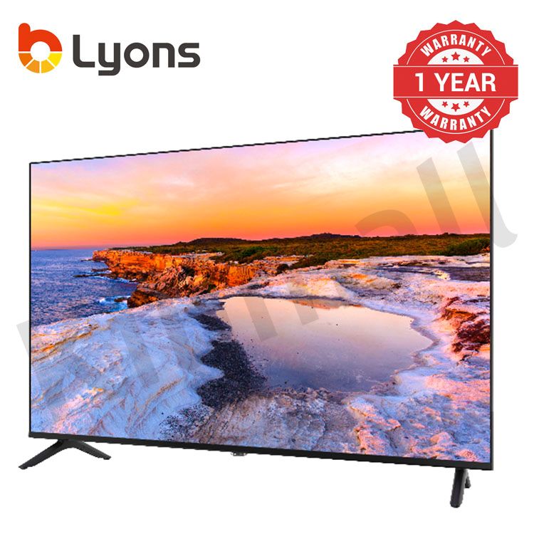 LYONS 43 Inch  Blutooth Frameless Smart TV HD with Netflix TV YouTube  Android  Energy Saving LST4305W Wide Visual Angle Television Tv leg/stands Television Smart TVS 1G+8G