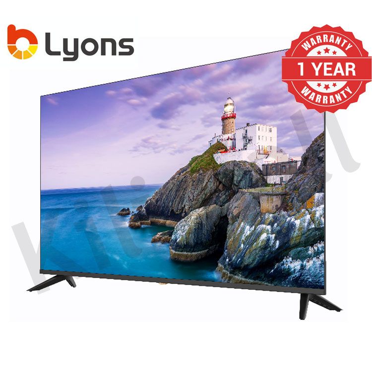 LYONS 50 Inch 4K Blutooth Frameless Smart TV HD with Netflix TV YouTube  Android  Energy Saving LST5004W Wide Visual Angle Television Tv leg/stands Television Smart TVS 1G+8G