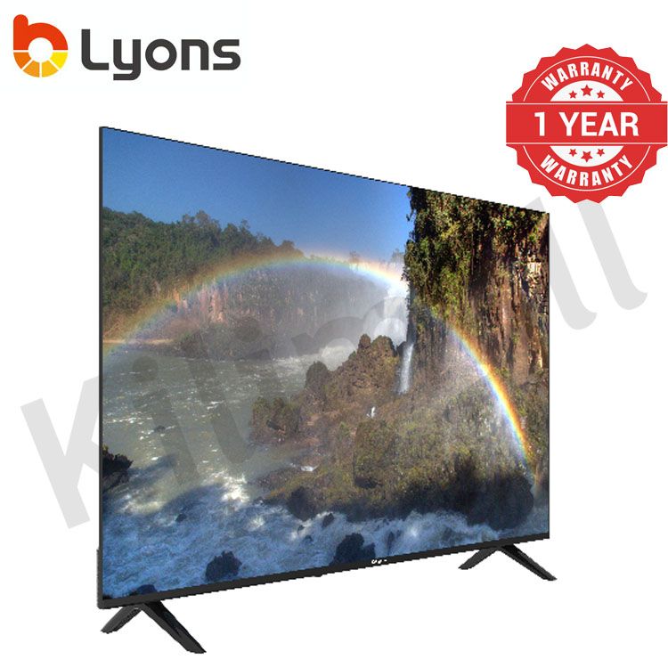 LYONS 55 Inch 4K Blutooth Frameless Smart TV HD with Netflix TV YouTube  Android  Energy Saving LST5503W Wide Visual Angle Television Tv leg/stands Television Smart TVS 1G+8G