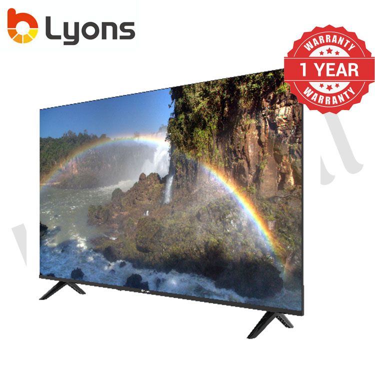 LYONS 55 Inch 4K Blutooth Frameless Smart TV HD with Netflix TV YouTube  Android  Energy Saving LST5503W Wide Visual Angle Television Tv leg/stands Television Smart TVS 1G+8G