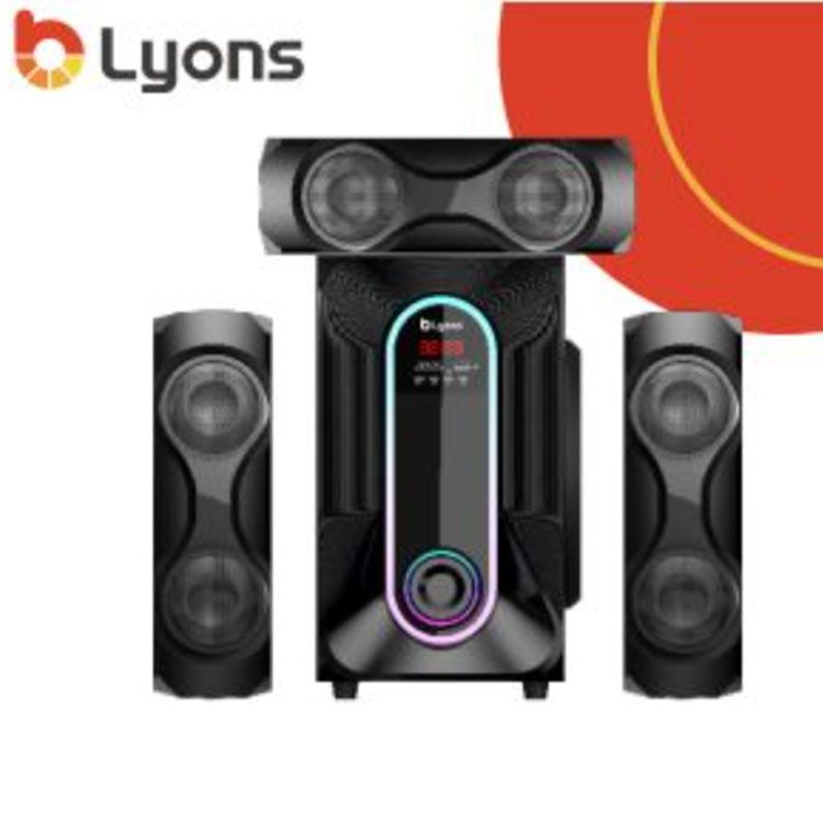 LYONS LYS3605 3.1CH Speaker System woofer Subwoofer  Multimedia  18000W PMPO Black 40W+15W×3【Hot！】