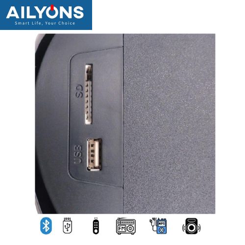ALYONS ELP3603K 3.1CH Speaker System woofer Subwoofer  Multimedia  18000W PMPO Black 60W+15W×3【Hot！】