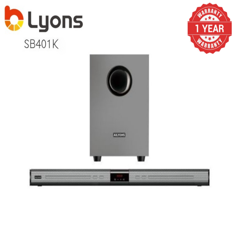 AILYONS SB401K 2.1CH Speaker System woofer Sound Bar Subwoofer Soundbar Multimedia  18000W PMPO Black 30W+15W×2【Hot！】