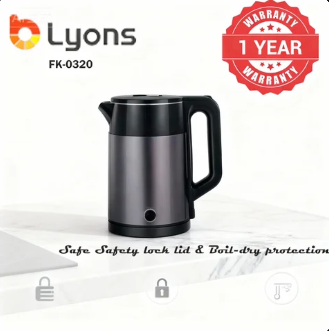 AILYONS 1.8L Electric Kettles Stainless steel  FK-0320 electric kettle Kitchen Appliances Small Appliances