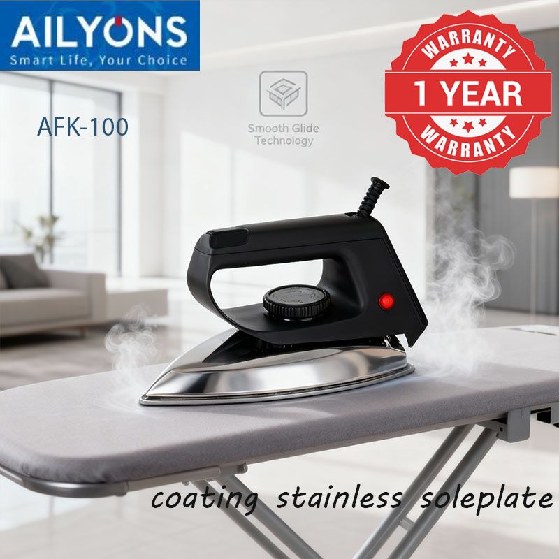LYONS Deluxe Dry Iron Box - AN-3006a Stainless Steel Bottom Plate  Irons  Steamers【HOT!】