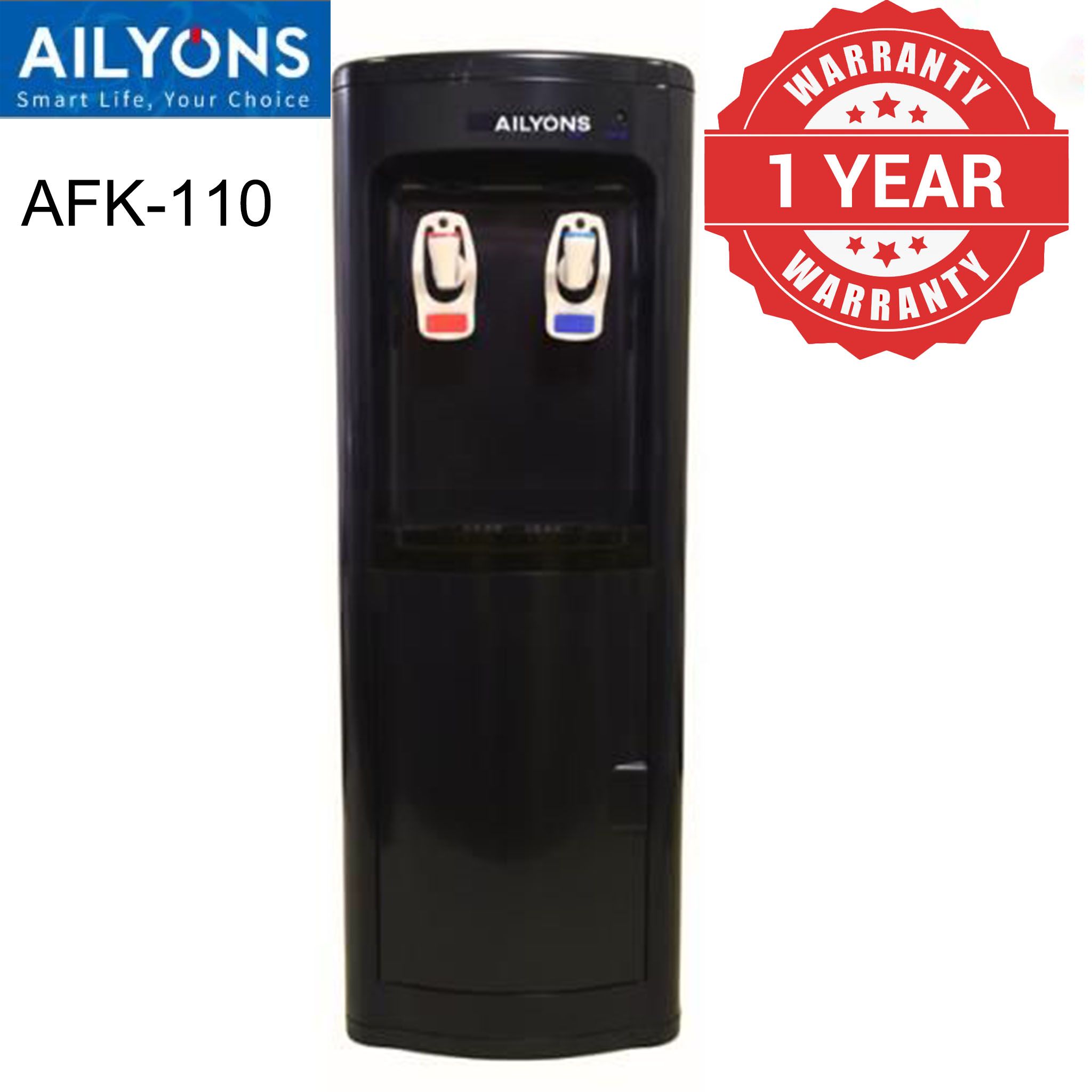 ALYONS AFK-110 Taps - Hot & Cold  standing Water Dispenser with Storage Cabine  ousehold Appliance 2 Faucets Kitchen Appliance big size