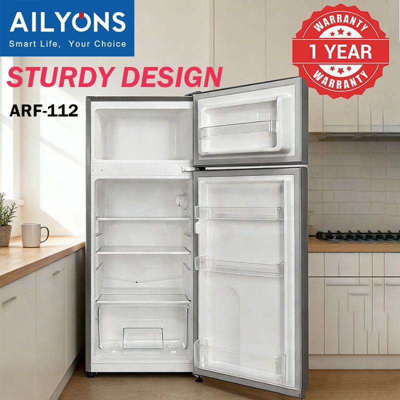 AILYONS 112L Double Door Fridge ARF-112 Refrigerator