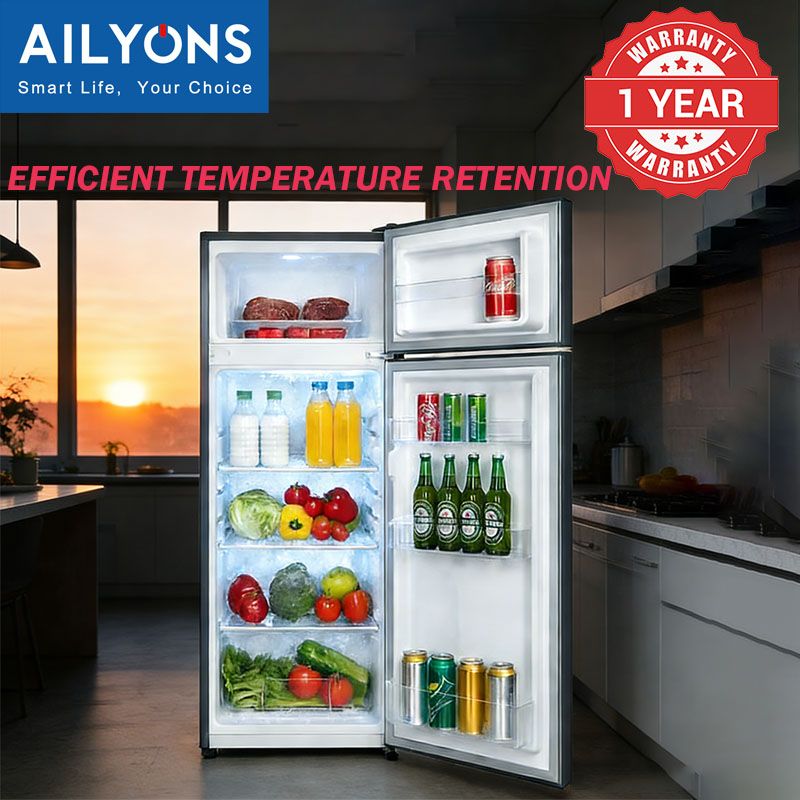 AILYONS 112L Double Door Fridge ARF-112 Refrigerator