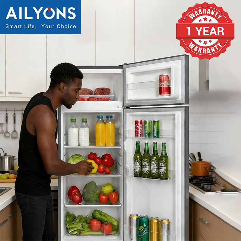 AILYONS 112L Double Door Fridge ARF-112 Refrigerator