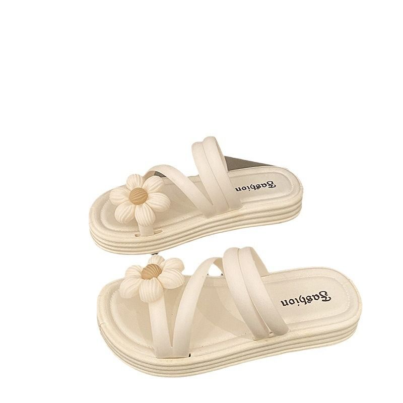 New Flower Sandals, Women's Platform Non-slip Slippers, Romantic Flower Beach Shoes, New Summer Fairy Style, Slippers, Roman Casual Shoes, Multi-scene Women's Shoes