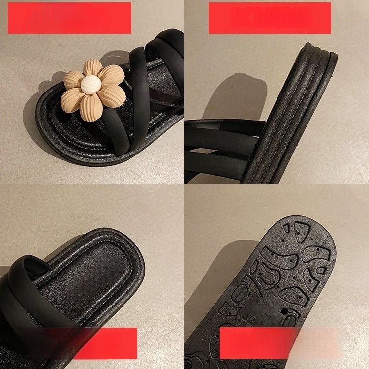 New Flower Sandals, Women's Platform Non-slip Slippers, Romantic Flower Beach Shoes, New Summer Fairy Style, Slippers, Roman Casual Shoes, Multi-scene Women's Shoes