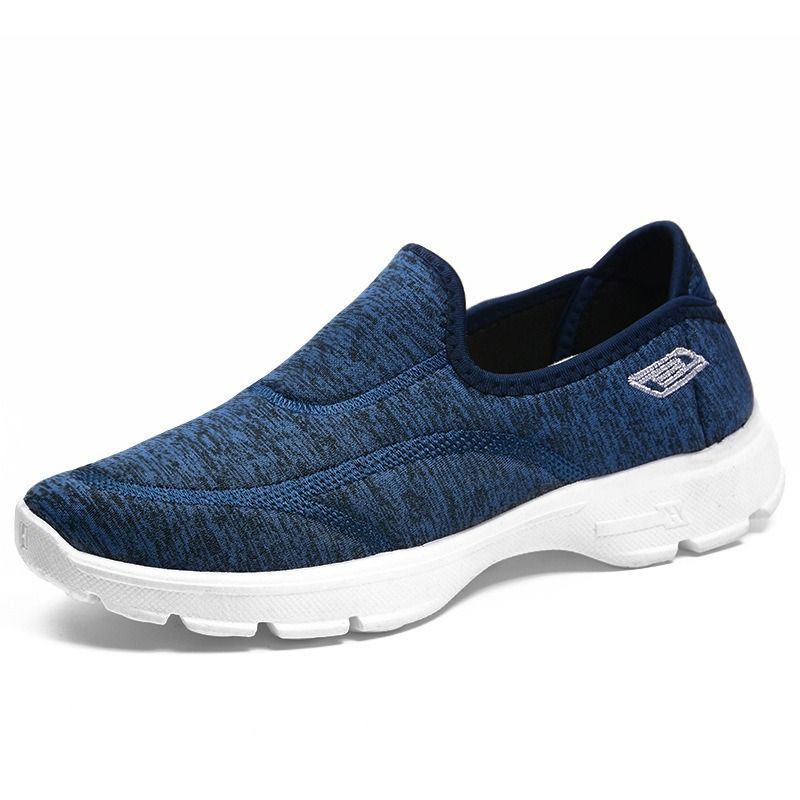 Spring cloth shoes soft sole large size platform soles breathable sneakers casual shoes men's cloth shoes men's casual shoes blue