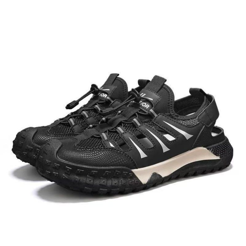 Anniversary Celebration Special-Priced Products Men shoes men open shoes New Outdoor Men's Sandals Breathable Men's Hole Casual Shoes Cool Slippers Hollow Anti-Slip and Wear-Resistant Creek Shoes