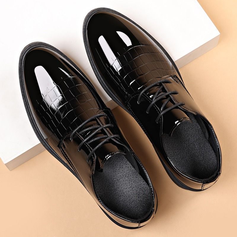 Anniversary Celebration Special-Priced Products Men shoes men official shoes Derbies High-end large-size men's business leather shoes with a sense of luxury, shiny formal shoes