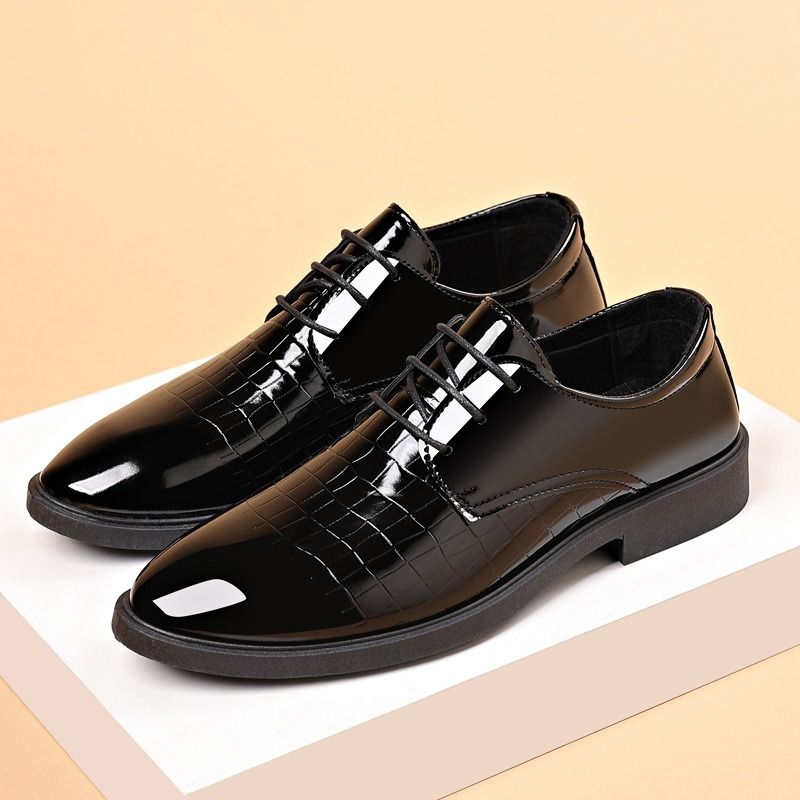 Anniversary Celebration Special-Priced Products Men shoes men official shoes Derbies High-end large-size men's business leather shoes with a sense of luxury, shiny formal shoes