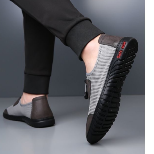 Men's summer breathable walking sandals mesh sports shoes soft thin casual shoes slip-on work shoes mens shoes flats shoes