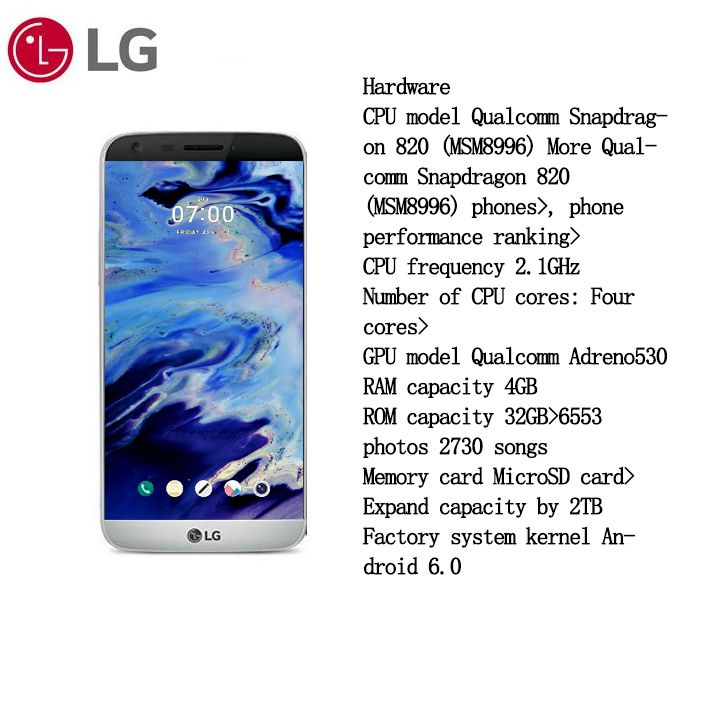 Refurbished LG 32GB+4GB 6''  2700mAh Battery Smart Phones Dual SIM 24MP+18MP Camera Mobile phones  Qualcomm Snapdragon 820 2G 3G 4G