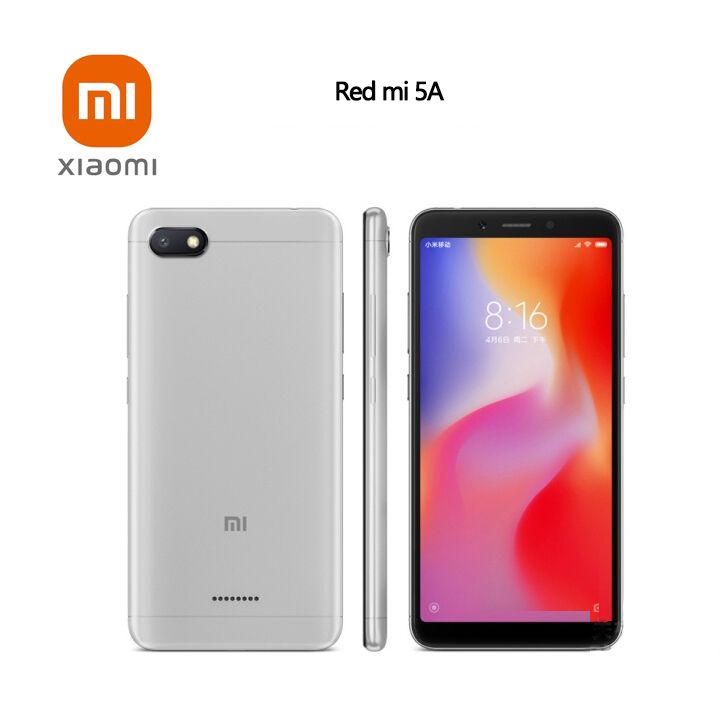 Refurbished xiaomi redmi 5A 4GB+32GB 5'' 3000mAh Battery Smart Phones Dual SIM 1300MP+5MP Camera Mobile phones Qualcomm Snapdragon 425 processor