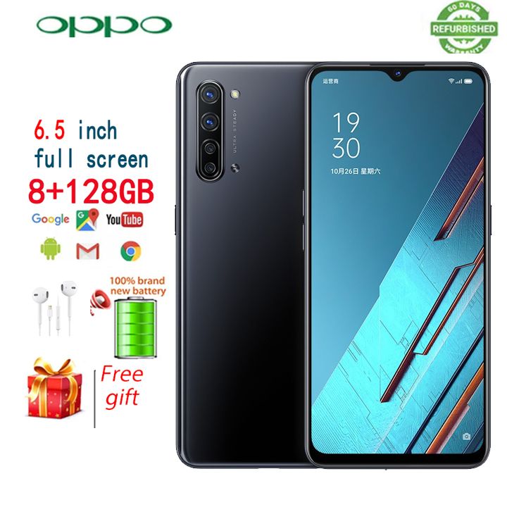 Refurbished OPPO A91 F15 Smart Phone 256GB 128GB 6.4" without Fingerprint unlock phone Dual SIM 4G phone Refurbished Phone SmartPhones Mobile Phones 128GB phone 4G Phone oppp phone smartphone A91 F15