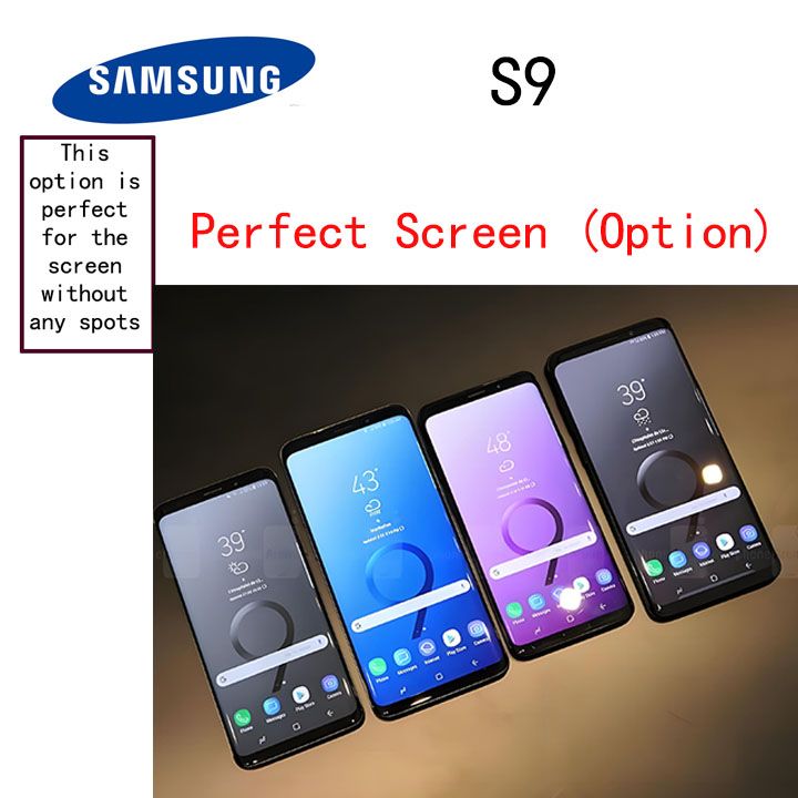 Refurbished Samsung s9 phone 100%Original 64GB Mobile Phone option A （edge dot）