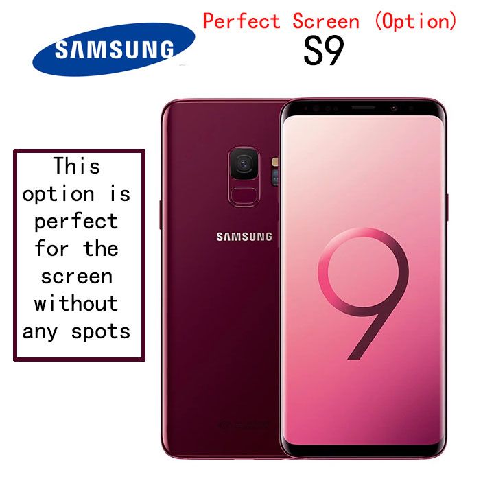 Refurbished Samsung s9 phone 100%Original 64GB Mobile Phone option A （edge dot）