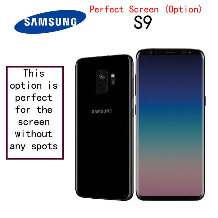 Refurbished Samsung s9 phone 100%Original 64GB Mobile Phone option A （edge dot）