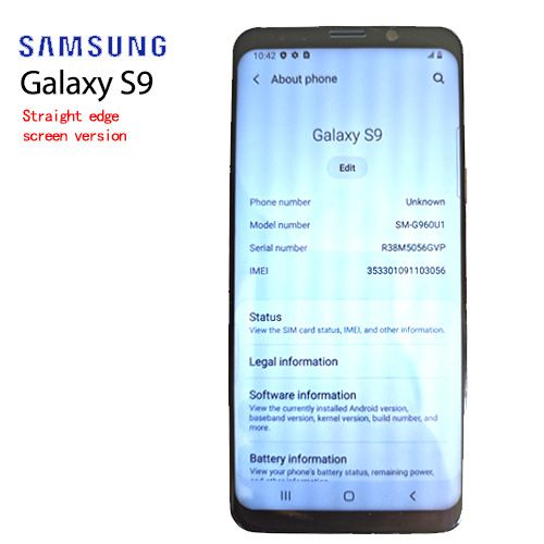 Refurbished Samsung s9 phone 100%Original 64GB Mobile Phone
