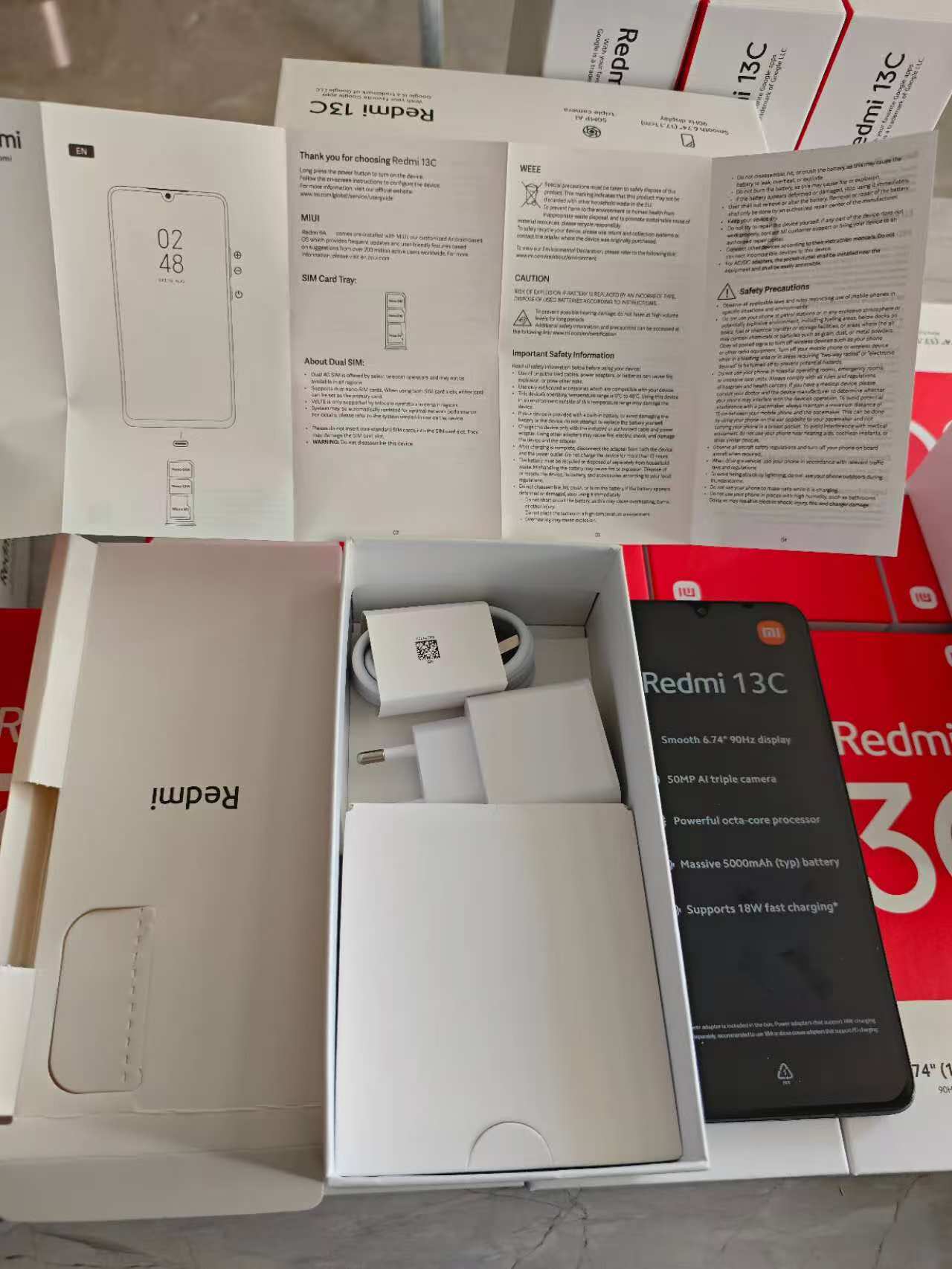 Phones xiaomi redmi 13C 8GB+256GB 6.74icn