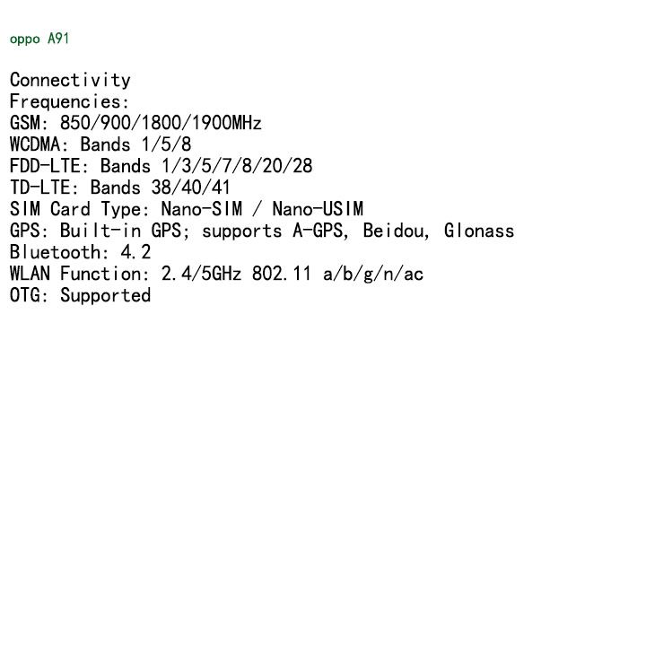 Refurbished OPPO A91 F15 Smart Phone 256GB 128GB 6.4" without Fingerprint unlock phone Dual SIM 4G phone Refurbished Phone SmartPhones Mobile Phones 128GB phone 4G Phone oppp phone smartphone A91 F15