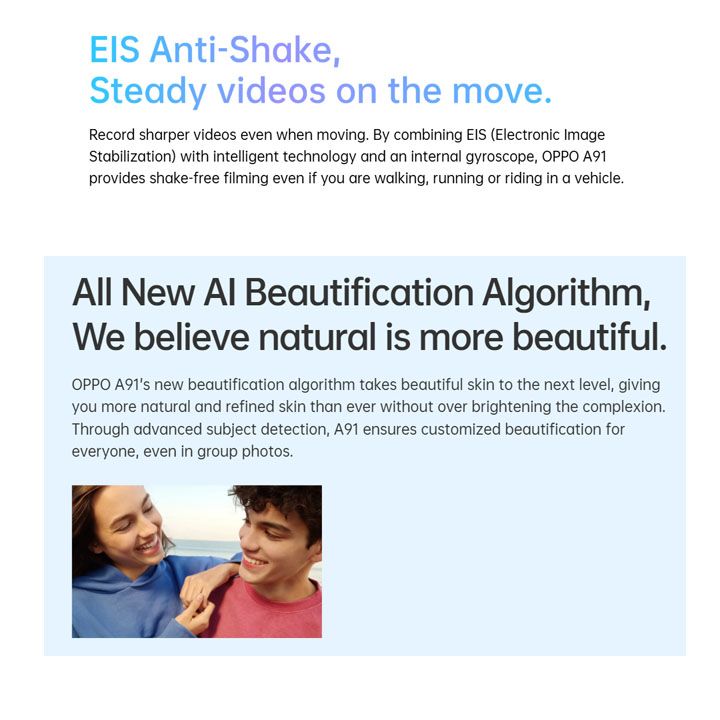 Refurbished OPPO A91 F15 Smart Phone 256GB 128GB 6.4" without Fingerprint unlock phone Dual SIM 4G phone Refurbished Phone SmartPhones Mobile Phones 128GB phone 4G Phone oppp phone smartphone A91 F15