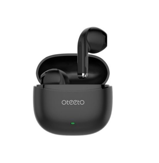 oteeto OT201 Great Quality ,on ear, Active Noise Cancellation Wireless TWS Bluetooth Earbuds Headphones - Black