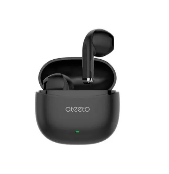 oteeto OT201 Great Quality ,on ear, Active Noise Cancellation Wireless TWS Bluetooth Earbuds Headphones - Black