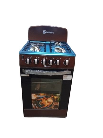 New Arrival Sayona SGC 50E31-GO Free Standing Gas Cooker, 50*55 Size with Gas oven 3 gas burners and 1 electric plate Standing Gas Cookers