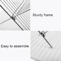 [Sale]Jaza Keja Chrome 2 Layer Stainless Steel Foldable X Shaped Dish Drain Drying Rack with Drip Tray Dish Drainer Rack Collapsible Dish Drainer