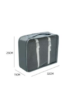 [Buy More Save More]Jaza Keja 7Pcs Set Travel Organizer Storage Bags Suitcase Packing Cubes Cases Portable Wardrobe Luggage Clothes Shoe Pouch Fold