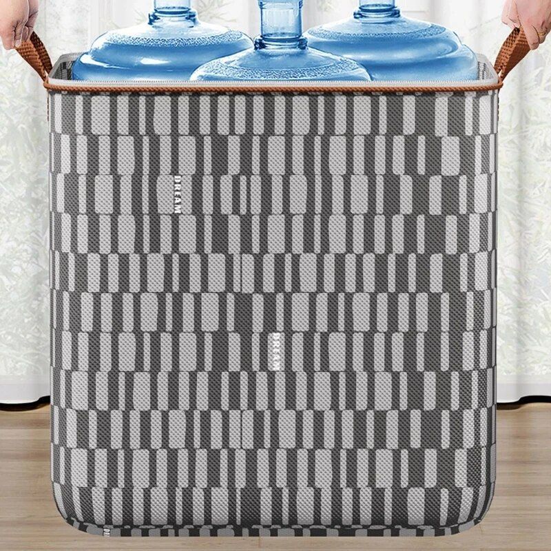 Jaza Keja 180L Portable Waterproof Moisture-proof Luggage Storage Bag Large Closet Organizer Toy Bins Zipper Duvet Storage Container