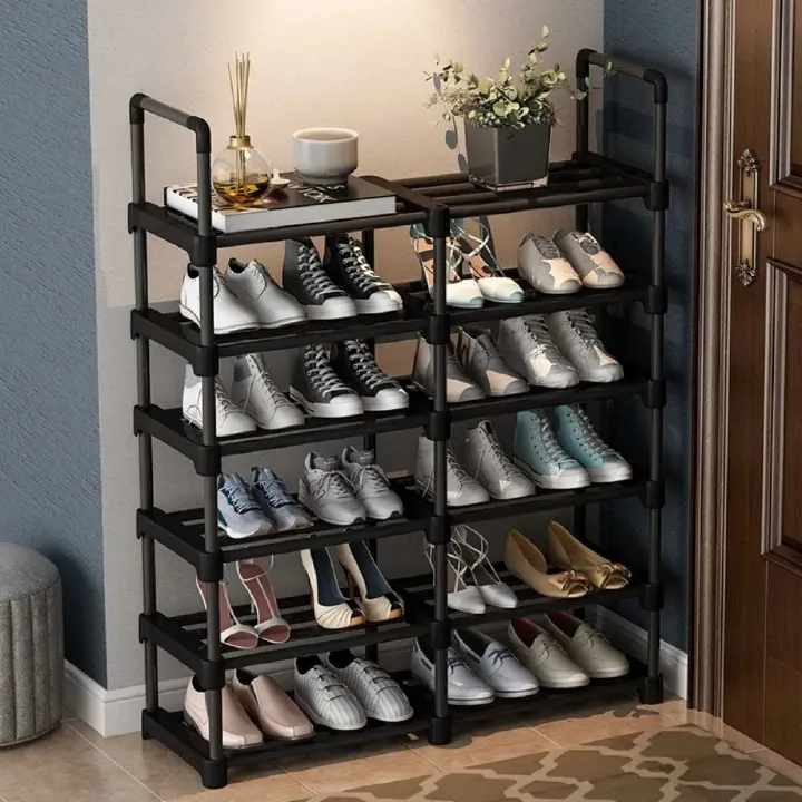 Jaza Keja 13mm Thickened Pipe Shoe Rack Multilayer Assembled Shelf Save Space Entrance Combination Shoe Cabinet Stand Holder Sneakers Organizer