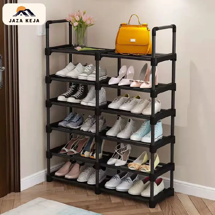 Jaza Keja 13mm Thickened Pipe Shoe Rack Multilayer Assembled Shelf Save Space Entrance Combination Shoe Cabinet Stand Holder Sneakers Organizer