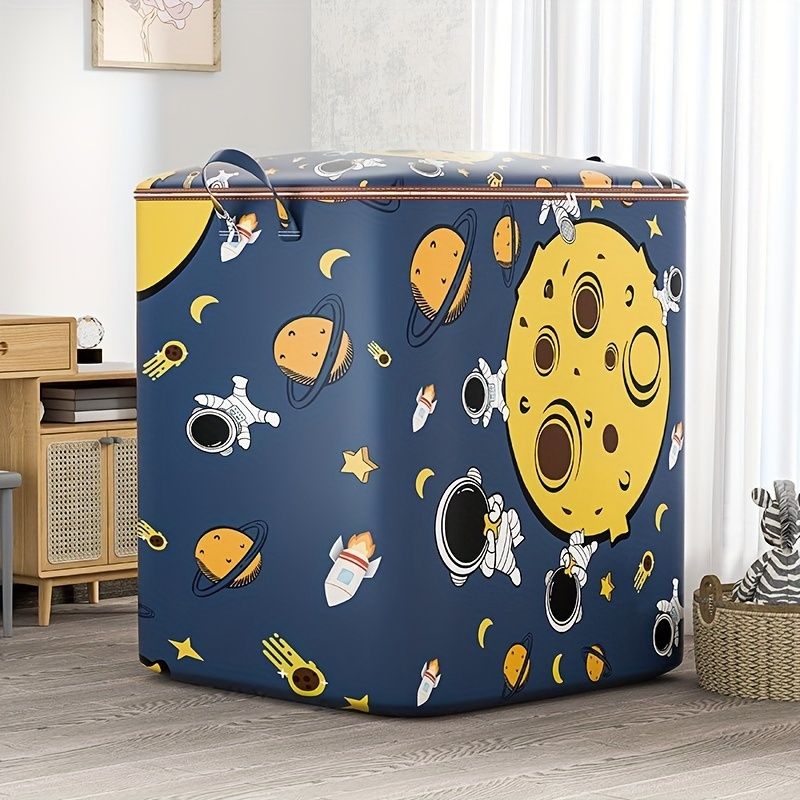 Jaza Keja 1pc 140L Space-Themed Large Capacity Dustproof & Moisture-Proof Storage Bag with Reinforced Handles