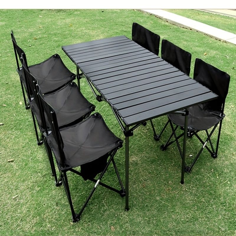 Jaza Keja Folding Camping Carbon Steel Table Portable Table with Bag Suitable for Indoor Outdoor Camping Backyard Party Patio