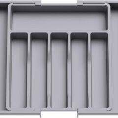 Jaza Keja 1PC Expandable Utensil Tray Kitchen Silverware Drawer Organizer Plastic BPA Free Flatware Cutlery Holder Forks Knives Storage