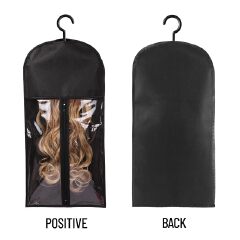 [Buy More Save More]Jaza Keja 1PC Hair Extension Holder Wig Storage Bags with Hanger for Multiple Wigs Dust-proof Storage Organizer with Hook Hair Extensions for Salon Home Use