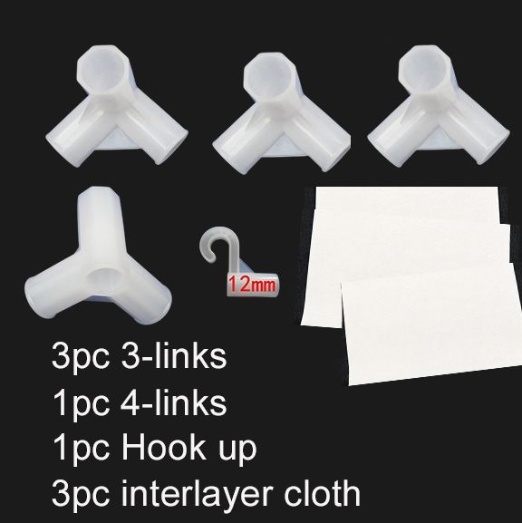Portable Wardrobe Accessories Random Send PVC Pipe Fittings Joints Stainless Steel Pipe